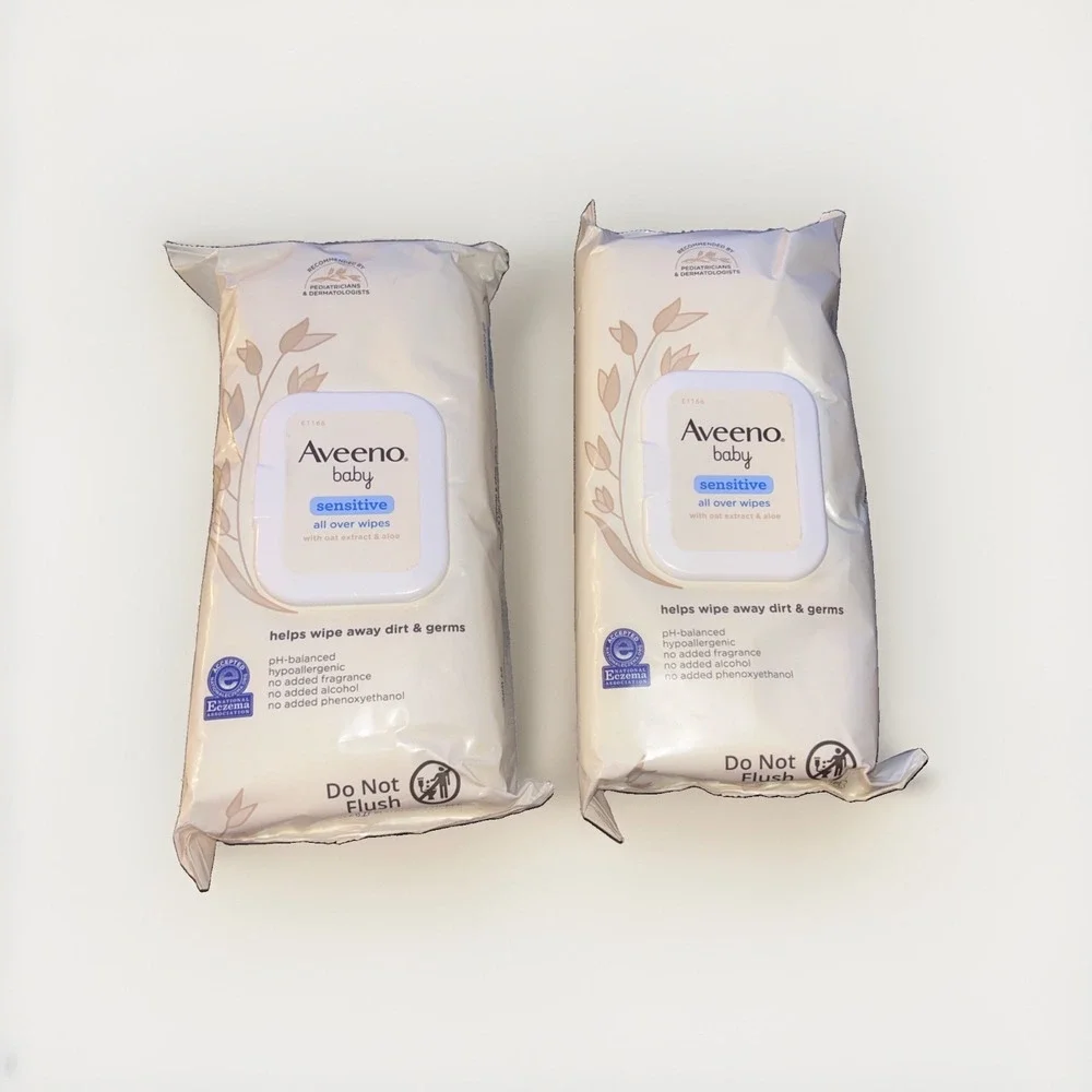 AVEENO BABY ALL OVER WIPES SENSITIVE WIPES 64CT Pack Of 2